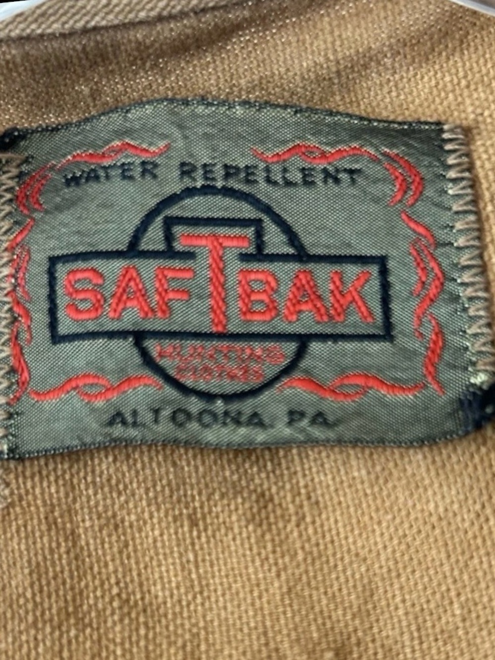 Vintage SAFTBAK Canvas Hunting Vest Game Utility Workwear Made USA - Picture 3 of 8